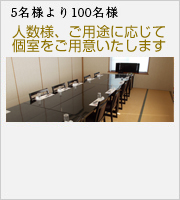 大小宴会場完備